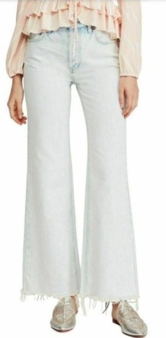 We The Free Gold Coast High Rise Straight Flare Jeans – Size 28, Ob890171